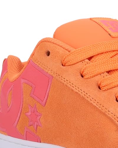DC Women's Court Graffik Sd Sneaker, Coral/Pink/White, 7