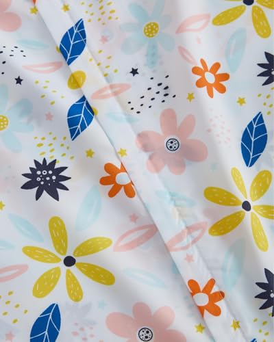 Image of Duvet Cover Twin /TXL Size Set - Extra Soft Floral Duvet Cover 68 x 90 with 1 Pillow Sham - Comfy, Breathable Bedding Set - Hotel Luxury & Fade Free with Zipper Closures & Ties - Sunshine Floral