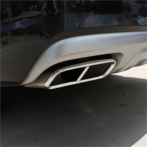 Cache echappement Audi Q7 2016-2019 de couleur silver en acier durable - 5