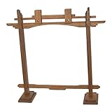 DOBANI Pedestal Gong Stand 10-Inch - Walnut