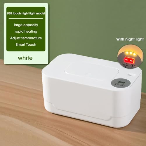 Chauffe-bébé portable LED à grande capacité pour réchauffer 80 lingettes - 6