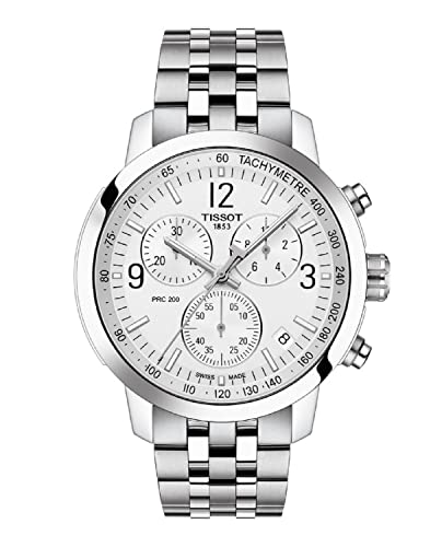 Tissot Orologio Prc 200 Chronograph 43mm Argento Quarzo Acciaio T114.417.11.037.00 - Default Title Tissot Orologio Prc 200 Chronograph 43mm Argento Quarzo Acciaio T114.417.11.037.00 - Default Title