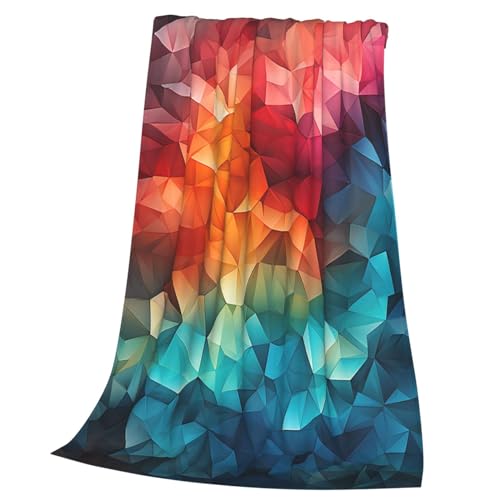 Couverture flanelle imprimée 203x152 cm multicolore en microfibre légère pour canapé - 2