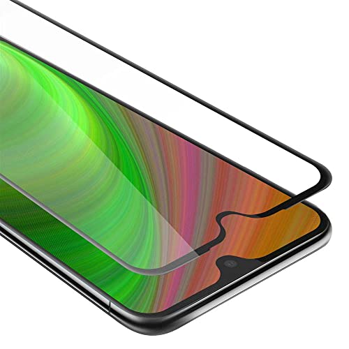 Cadorabo Vidrio templado cobertura completa compatible con Motorola MOTO G7 / G7 PLUS en TRANSPARENTE con NEGRO - Vidrio protector de pantalla en dureza 9H con compatibilidad touch 3D