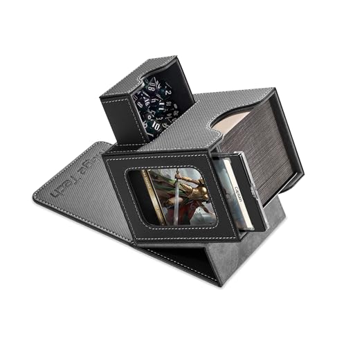 Mage Tech Card Deck Box for MTG Commander - Patented Design, Commander Display, Fits 100
