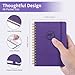 Blugool Small Password Book with Alphabetical Tabs, Password Keeper Book for Seniors, Individual & Colorful Tabs, Spiral Hardcover Password Notebook Small for Website Logins, 4.7