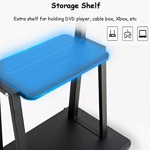 Soporte móvil universal para TV con ruedas y almacenamiento miniatura 5