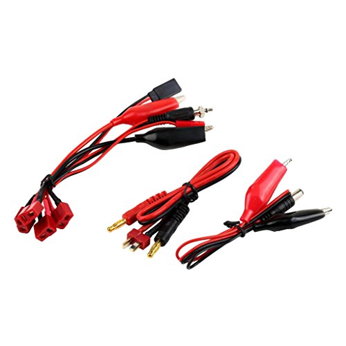 misppro Juego de cables conectores T a banana para cargador IMAX B6 B6AC de carga rápida