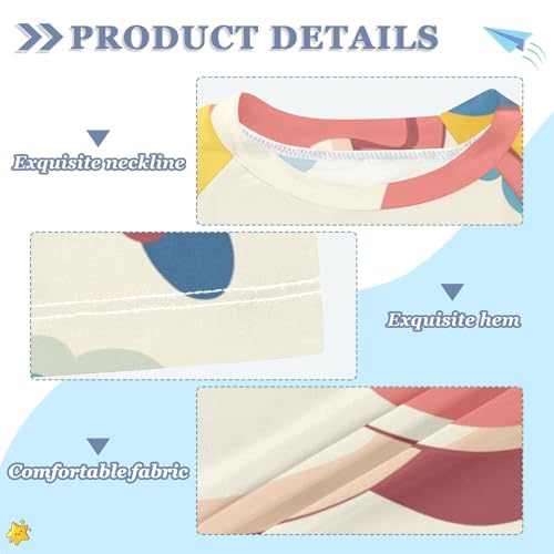 Boys Short Sleeve T-Shirts Unicorn Horse Flying Cartoon Rashguard Kids Swim Shirts Sun UPF 50+3