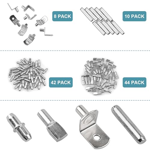 Veiwonat 104 Pcs Shelf Pegs Kit thumb #4
