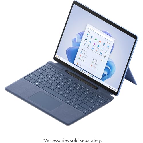 Image of Microsoft Surface Pro 9 13 inch Touch Tablet, Intel i7 16GB /256GB, Sapphire (Renewed) Bundle with 2 Year Enhanced Protection Pack