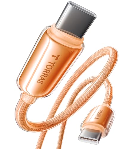 TORRAS USC C to USB C Cable (60W 4FT), Military Grade Tested USB C Charger Cable (Cosmic Orange) - image 1