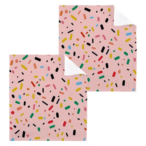 PaChyLuu 6 Pack Watercolor Cotton Washcloths Highly Absorbent Face Cloth Reusable Body Towels, Gentle for Sensitive Skin, 12 x 12 Inch