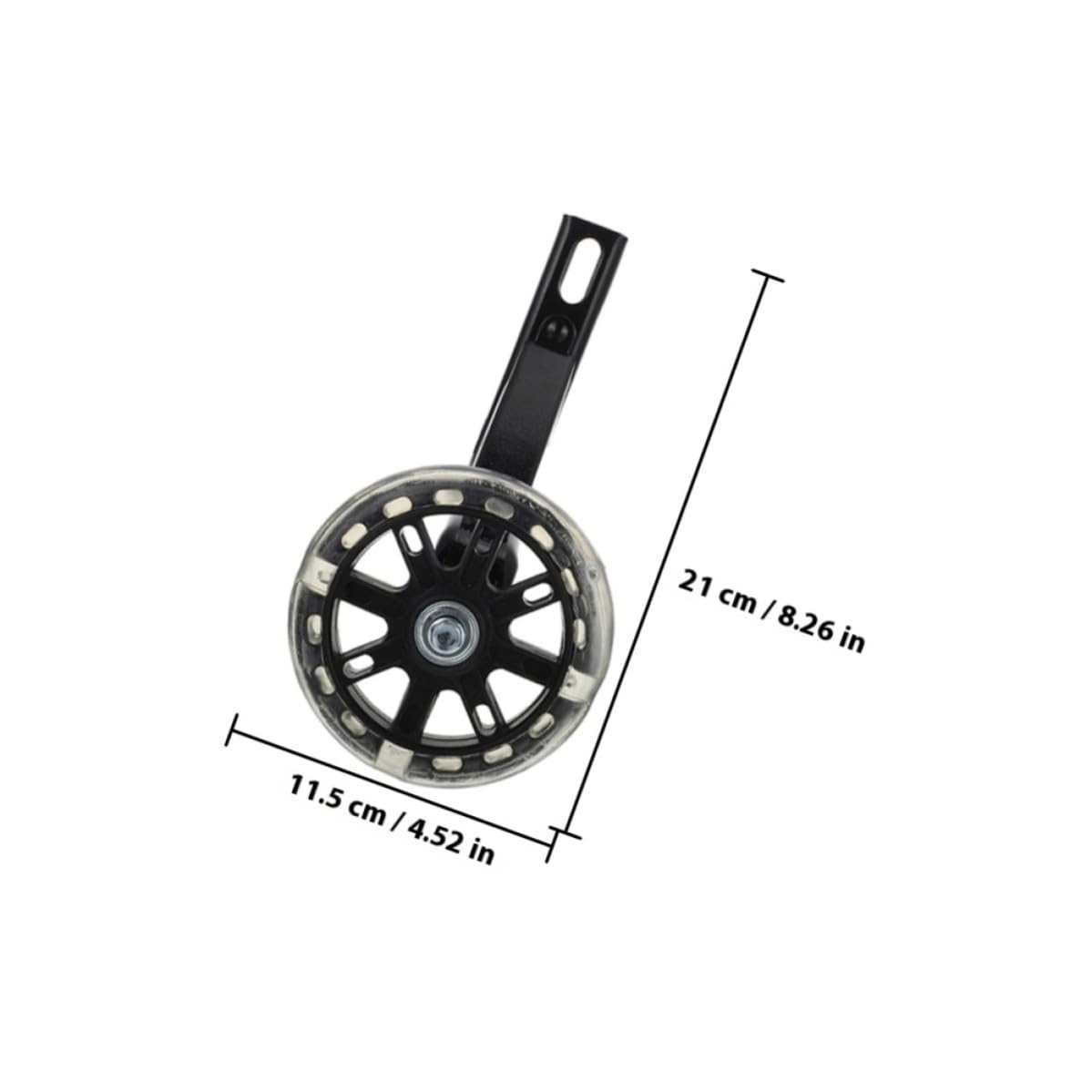 2 Pares Ruedas de Entrenamiento Luminosas para Bicicleta Infantil
