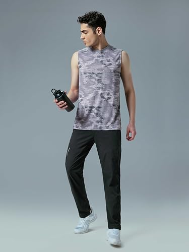 Image of TECHNOSPORT Men's Regular Fit Track Pant with SPF50+, Quick Dry Properties for Running, Gym, Sports and Regular Use