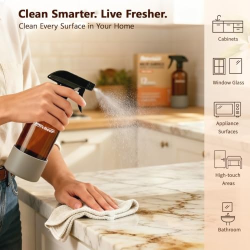 Image of flowcheer All Purpose Multi Surface Cleaner Refills for Household (Citrus) | All Purpose Cleaning Refill Tablet-Makes 192 fl oz Bottles of Spray Cleaner for Household & Kitchen Cleaning
