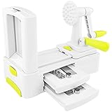 'Southern Homewares 3-Blade Spiral Vegetable Slicer - Zucchini, Spaghetti Noodle Maker for Fruits & Veggies, Tabletop Design'
