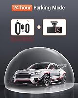 Bestsee 1080P 3-Kanal Dashcam Auto Vorne, Hinten und Innen, 2,35" IPS Bildschirm, inkl. 64GB SD-Karte, 24H Parküberwachung, WDR Nachtsicht, G-Sensor, Loop-Aufnahme – Ansicht 6