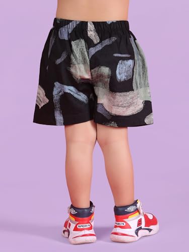 Image of POLKA TOTS Cotton Half Sleeves Shirt With Shorts, All Over Print Cord Set for Baby Boy Kids