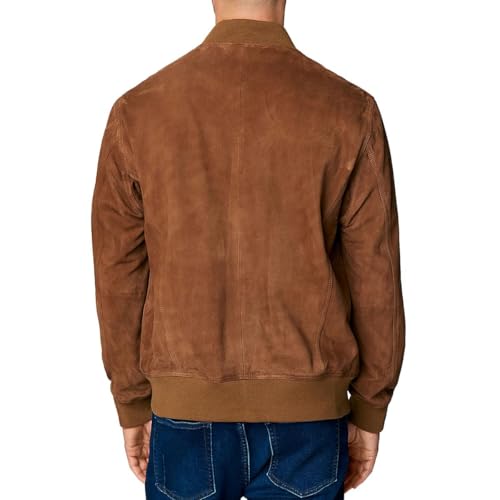 [BLANKNYC] Mens Quick Action Suede Bomber Leather Jacket, Brown, X-Large US by [BLANKNYC] - Image 2