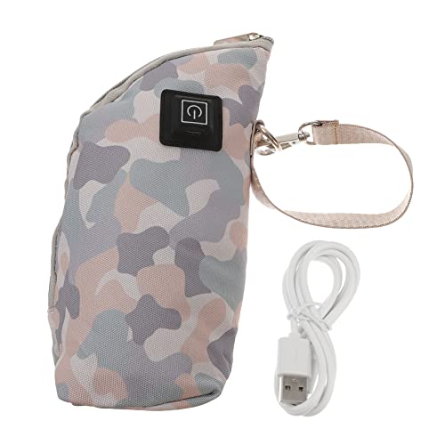 Vaguelly Usb充電式ミルク保温ポーチ 車用ボトルウォーマー 断熱哺乳瓶バッグ 加熱カバー 簡単操作 乳幼児向け スタイル指定不可