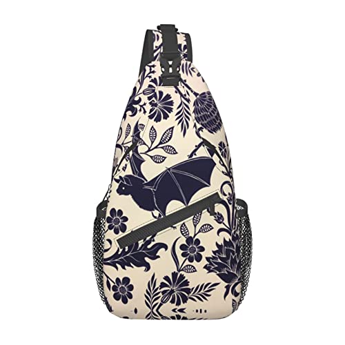 Halloween Bat Sling Bag For Men Women Shoulder Backpack Chest Bags Crossbody Daypack For Hiking Camping Outdoor Trip2