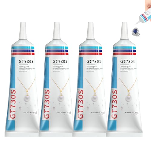 4 Stück 30ml Schmuckkleber,Schmucksteinkleber Zum Verkleben Von Bastelkleber Transparent,Schmuckkleber Wasserfest Für Schmuckstein, Bastelarbeiten