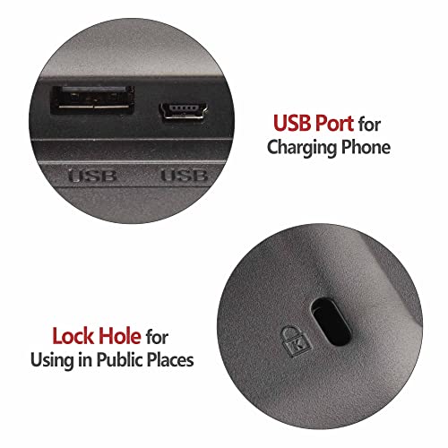 Yescom 10" Digital Day Clock With Large Display 8 Alarm Dementia Calendar Clock For Elderly Senior Vision Impaired Black #TOP4