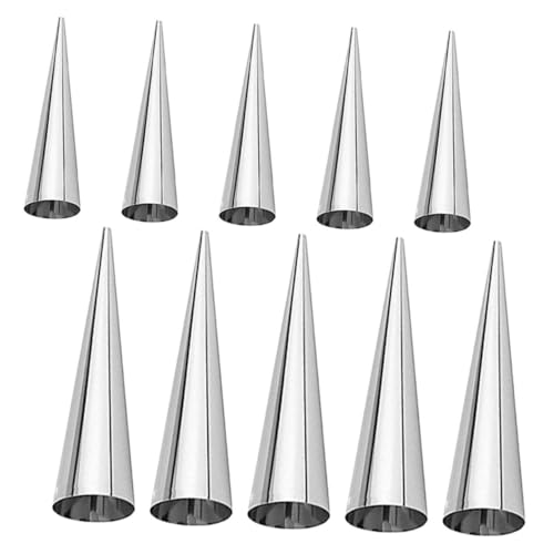 PHENOFICE 10piezas Moldes Para Hornear Unidades Perfectos Para Hacer Croissants y Conos De Helado