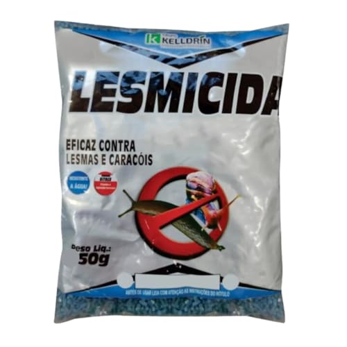 Kit 5 Lesmicida Elimina Lesmas Caramujos Isca Granulada com Atrativo Resistente à Água