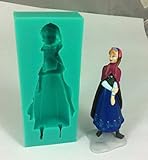 Frozen Anna Silicone Fondant Mold Chocolate Mold Sugar Mold Candy Mold