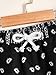 COZYEASE Boy's Graphic Shorts High Waisted Bobo Paisley Shorts Casual Summer Shorts with Pocket Black and White 10Y