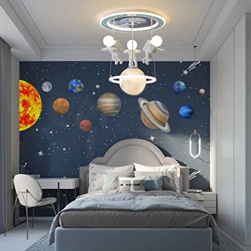 Solar System And Planets Wall Decal Set - Solar System Planets Space Wall Sticker,Sun And Planets Wall Stickers Set Kids Room Decor,Sun Wall Decal/Solar System Decal/Space Wall Decal,Space Galaxy Mural Sun Boy Bedroom Decor #TOP2