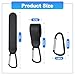 NxeAnnQi 4 Pack Premium Non-Slip Stroller Hooks, Adjustable Carabiner Clips, Multifunctional Baby Stroller Accessories for Diaper Bags/Purses, Universal Fit for Strollers, Bikes, Wheelchairs & Walkers