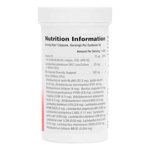 NaturesPlus Immune Microbiome 10 Billion CFU - Immune Support Probiotic Supplement -19 Strains, Prebiotics and Vitamin D3 - Vegan, Gluten Free - 30 Capsules - Image 6