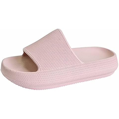 WYSBAOSHU Kid's Cloud Slides Girls Boys Pillow Slippers Comfort Non-Slip Thick Sole Slippers Summer Beach Shoes Pink 3 Big Kid Cover