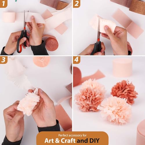 image for Captain Decor Captain Décor 8 Rose Gold Streamers, 656ft Pack of Crep