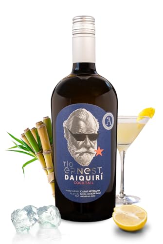 Tío Ernest Daiquiri – Cóctel Premium, artesano y natural elaborado con ron blend añejo, limón mediterráneo y jarabe simple – 75 cl.