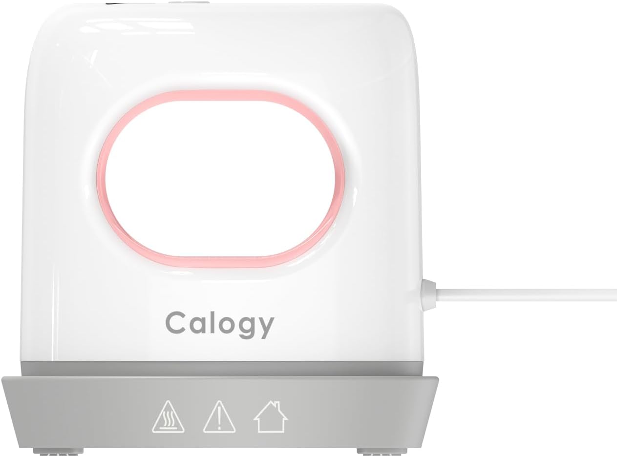Calogy Mini Heat Press on its heat-resistant base