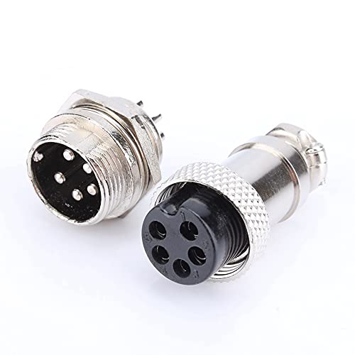 Yosoo M16 - Conector de enchufe de aviación eléctrico, 16 mm, 8 pines, tipo tornillo