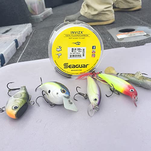 Image of Seaguar InvizX Multi-Species Fishing Line for Casting, Live Bait, Freshwater, 100% Fluorocarbon, Clear, Multiple Sizes