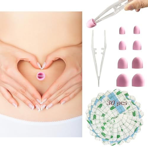 Patented 8PCS Belly Button Plug Post Tummy Tuck & Liposuction Recovery Shaper, Soft and Comfortable Belly Button Retainer - Main Image
