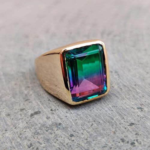 Signet Men Ring, Handmade Alexandrite Ring, 925 Solid Sterling Silver, Gemstone Ring, Heavy Ring For Him, Gift Ring4