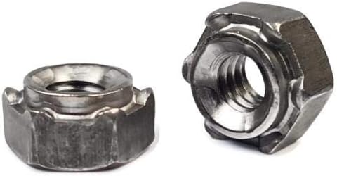 Metric Hex Weld Nuts Plain Steel Long Pilot 6 Projections M10-1.50 QTY 250