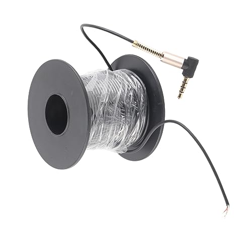 RASTKY Cable Buscador de Peces Cable Flexible para Cámara de Pesca con Conector para Auriculares Rendimiento Estable para Actividades de Pesca con Alta Sensibilidad (20M)