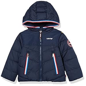 Levi’s Kids LVN Mixed Media Puffer Jacket voor baby’s
