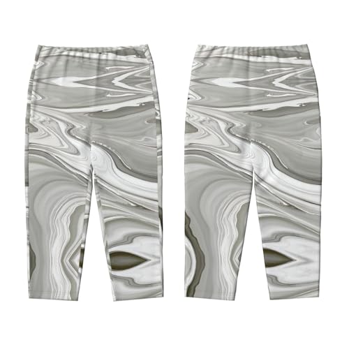 Pajama Pants Pajama Bottoms with Elastic Waistband Sleepwear Lounge Pants, White Marble3