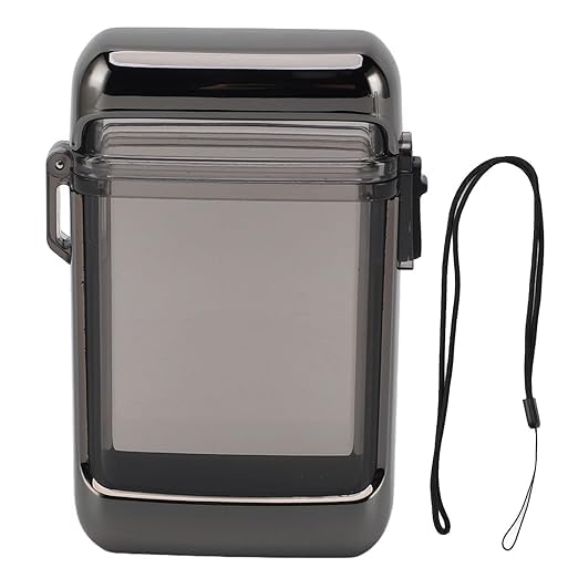 Flamemate Waterproff Cigarette case + Electric lighter,Hold 20 Pcs King size Cigarettes (White) (Blue & Yellow)-image-29