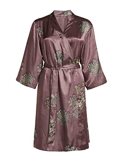 Preisvergleich Produktbild ESSENZA Kimono Sarai Lauren Blumen Polyester Satin Rosa, S