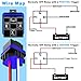Cotonlake 4Pin 12V 40/30 Amp Waterproof Relay Switch Harness Set - 12V DC 4-Pin SPDT Automotive Relays 14 AWG Hot Wires(2Pcs)